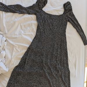 &Other Stories Puff sleeve midi dress